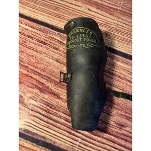 Vintage Greenlee No. 735BB Knockout Punches Ball Bearing Set With Leather Case